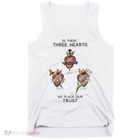 Three Sacred Hearts Of Jesus Mary Joseph Jmj Catholic Tank Top thumb 0