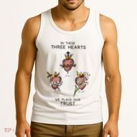 Three Sacred Hearts Of Jesus Mary Joseph Jmj Catholic Tank Top thumb 3