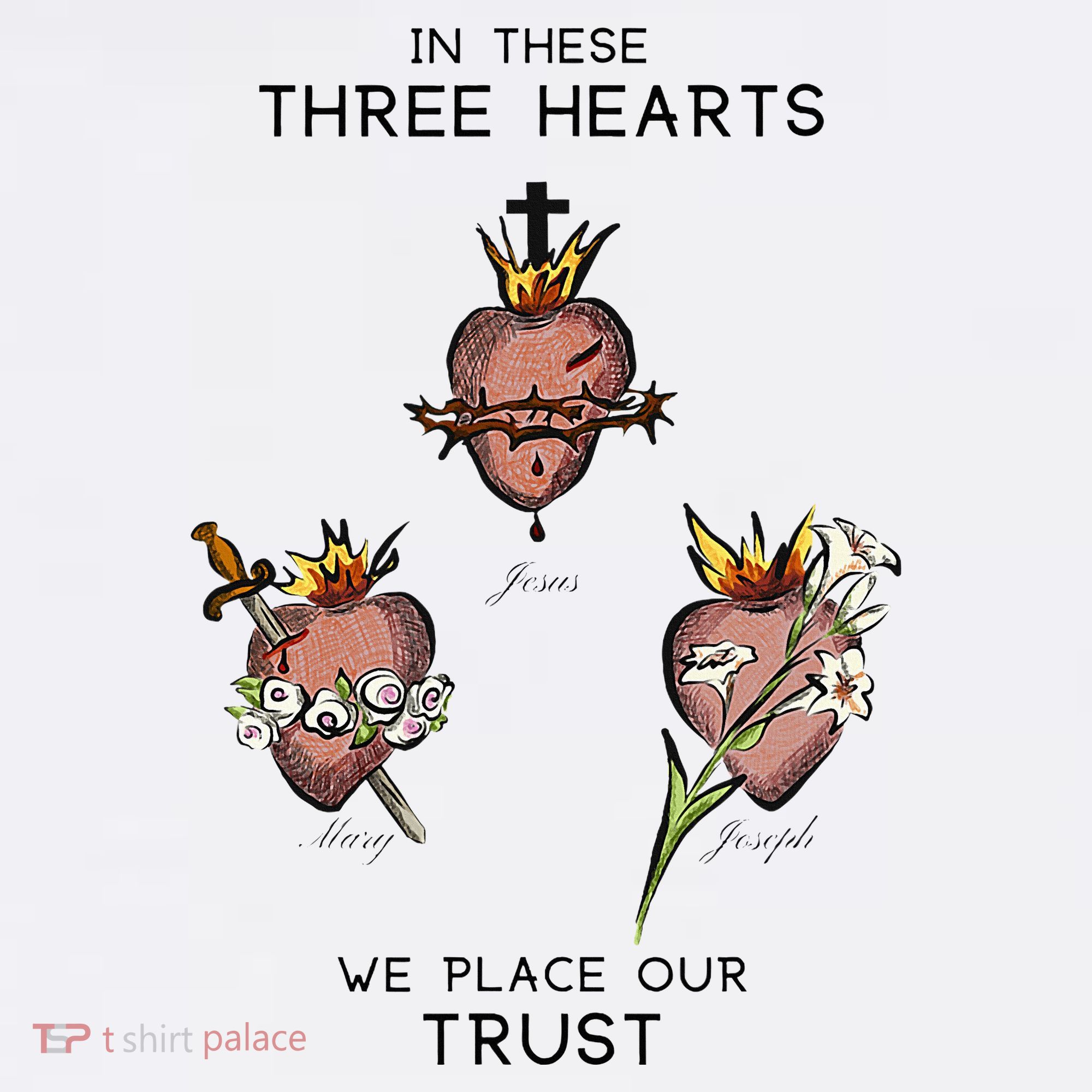Three Sacred Hearts Of Jesus Mary Joseph Jmj Catholic Visor