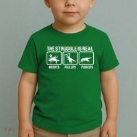 The Struggle Is Real Funny TRex Toddler T-Shirt thumb 2