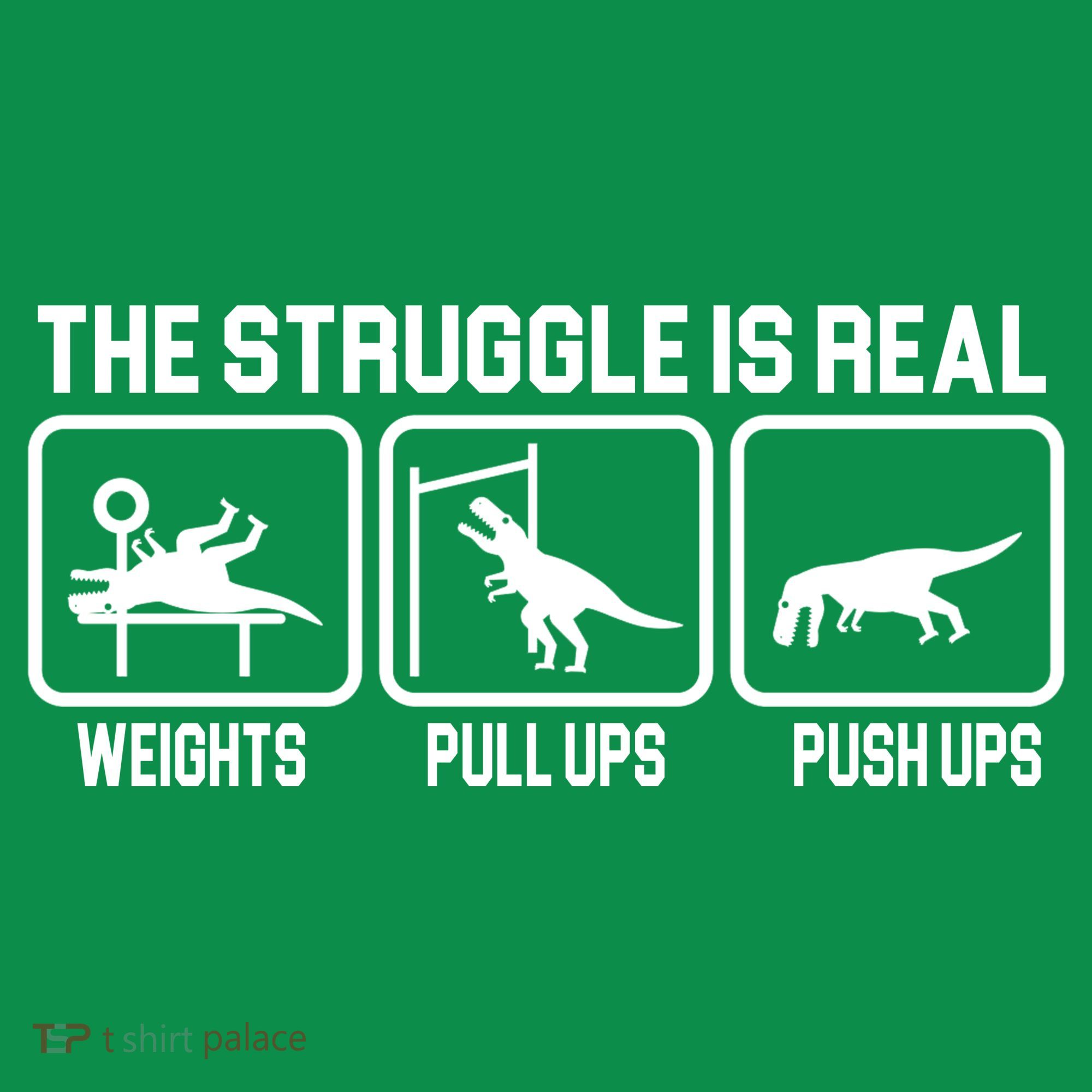 The Struggle Is Real Funny TRex Kids Sweatshirt