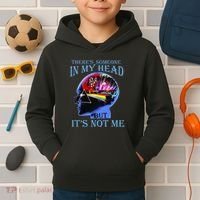 There’S Someone In My Head But It’S Not Me Kids Hoodie thumb 2
