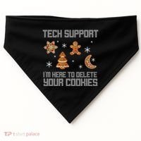 Tech Support I'm Here To Delete Your Cookies USA-Made Doggie Bandana thumb 0