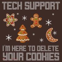 Tech Support I'm Here To Delete Your Cookies Baby Bodysuit thumb 2