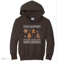 Tech Support I'm Here To Delete Your Cookies Kids Hoodie thumb 0