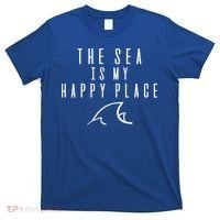 The Sea Is My Happy Place Gift T-Shirt thumb 0