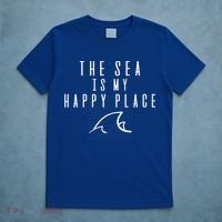The Sea Is My Happy Place Gift T-Shirt thumb 5