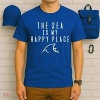 The Sea Is My Happy Place Gift T-Shirt thumb 6