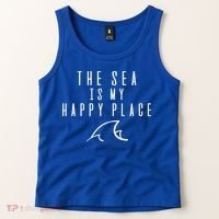 The Sea Is My Happy Place Gift Tank Top thumb 2