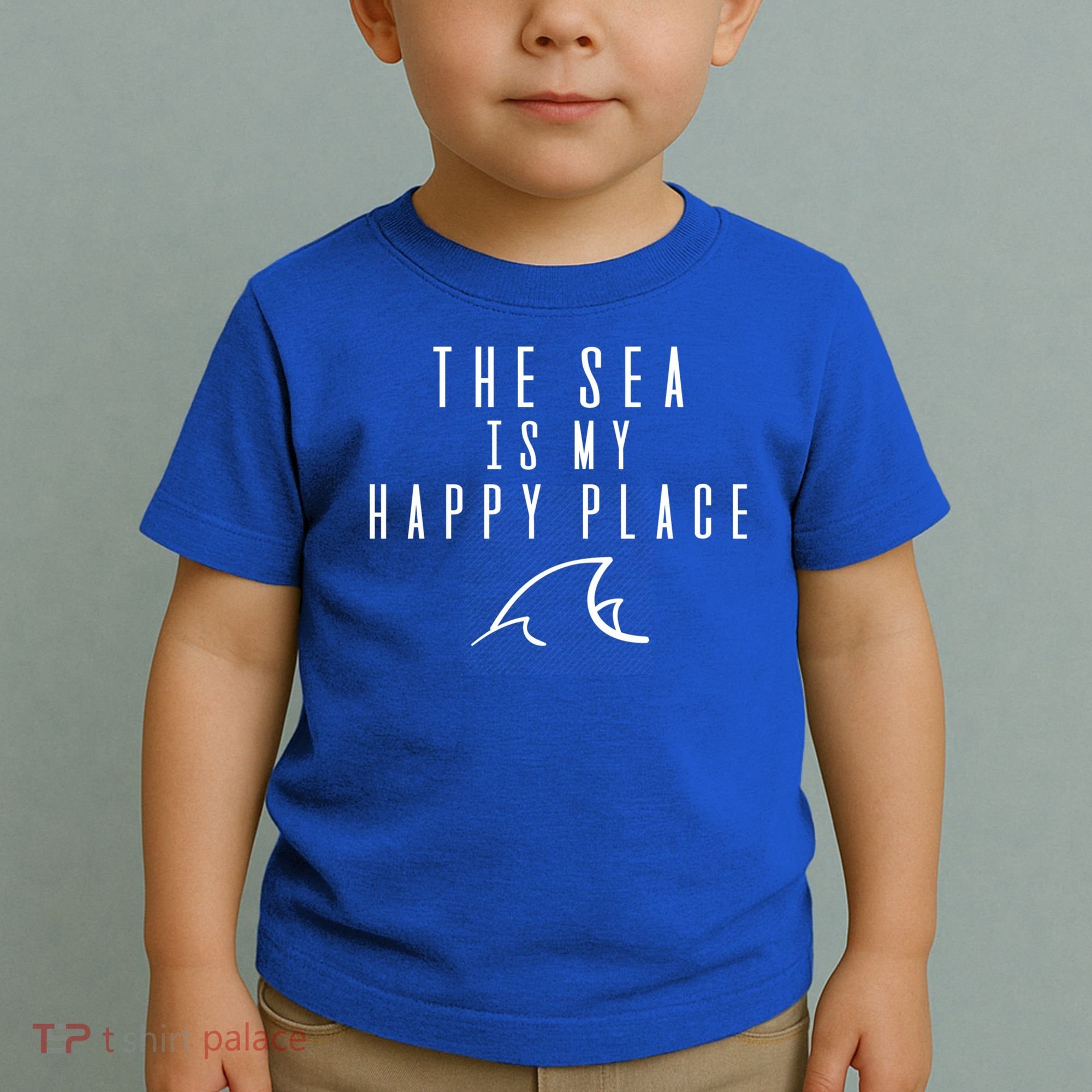 The Sea Is My Happy Place Gift Toddler T-Shirt