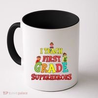 Teacher Superhero I Teach First Grade Superheroes Gift Coffee Mug thumb 0