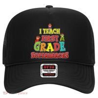 Teacher Superhero I Teach First Grade Superheroes Gift Hat thumb 0