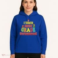 Teacher Superhero I Teach First Grade Superheroes Gift Hoodie thumb 5