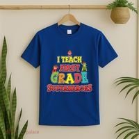 Teacher Superhero I Teach First Grade Superheroes Gift T-Shirt thumb 2