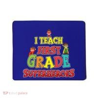 Teacher Superhero I Teach First Grade Superheroes Gift Mousepad thumb 0