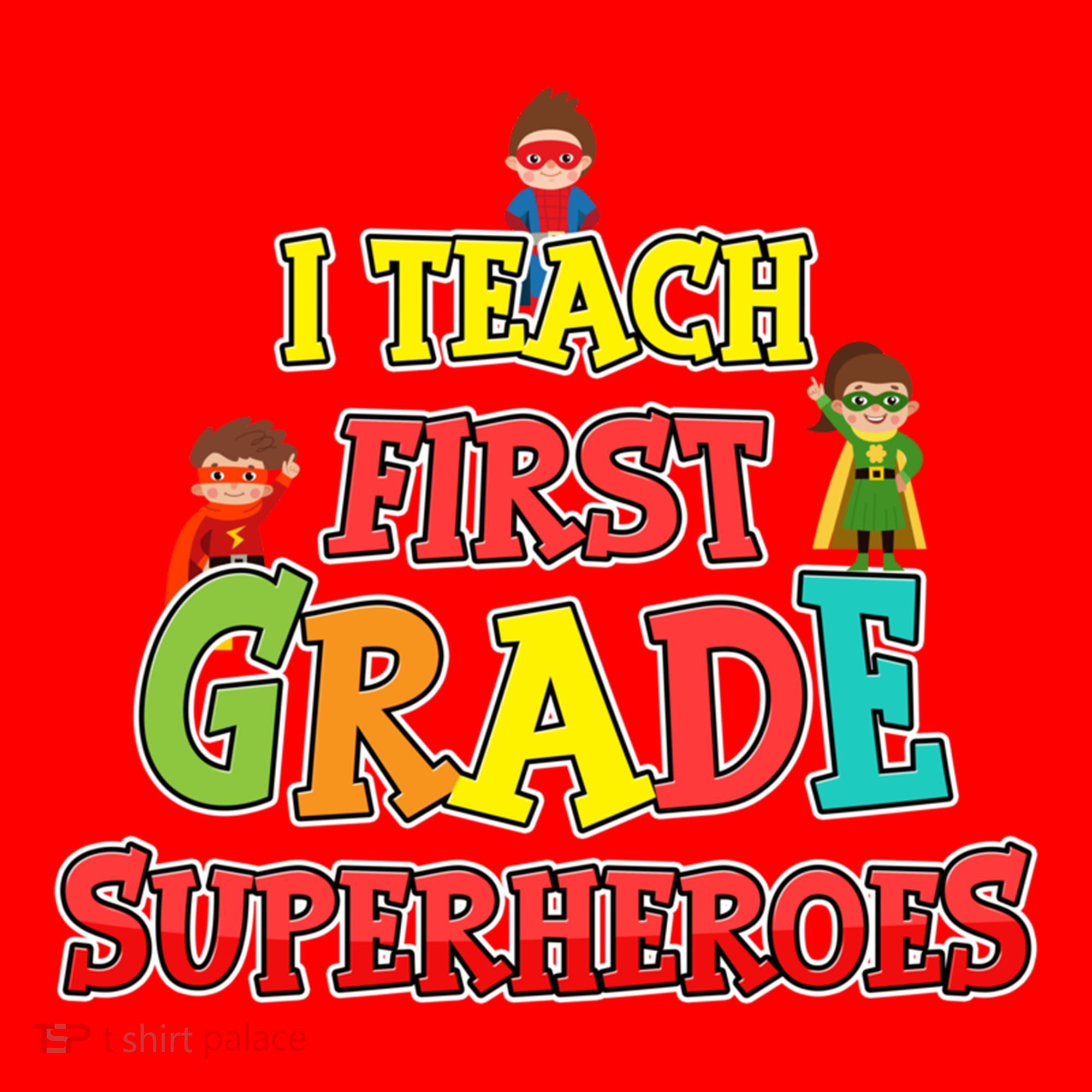 Teacher Superhero I Teach First Grade Superheroes Gift Santa Hat