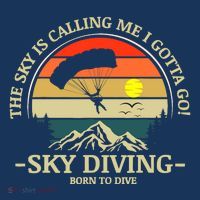 The Sky Is Calling Me I Gotta Go Skydiving Born To Dive Women's Hoodie thumb 2