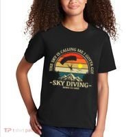 The Sky Is Calling Me I Gotta Go Skydiving Born To Dive Kids T-Shirt thumb 2