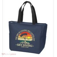 The Sky Is Calling Me I Gotta Go Skydiving Born To Dive Tote Bag thumb 3