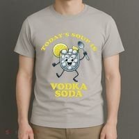 TodayS Soup Is Vodka Soda T-Shirt thumb 3