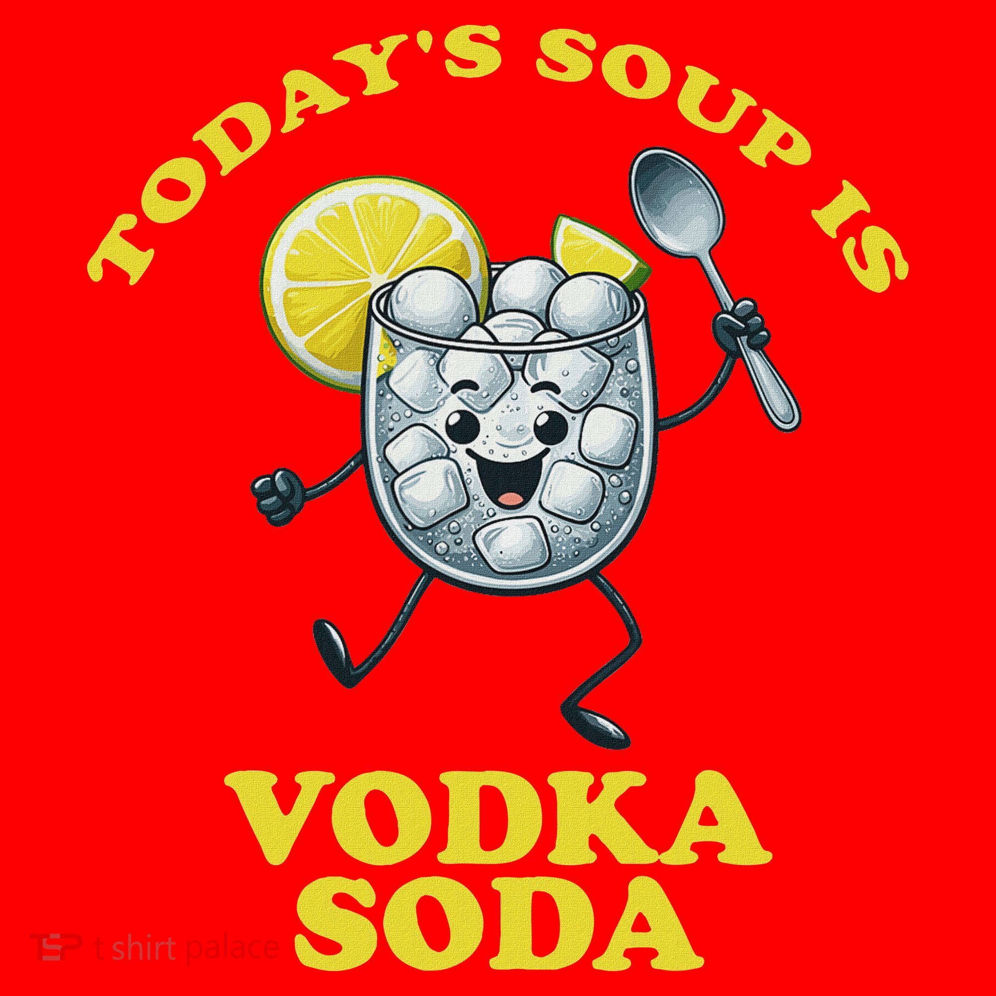 TodayS Soup Is Vodka Soda Santa Hat