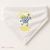TodayS Soup Is Vodka Soda USA-Made Doggie Bandana thumb 0