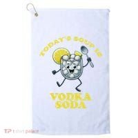 TodayS Soup Is Vodka Soda Golf Towel thumb 0