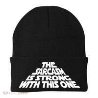 The Sarcasm Is Strong With This One Beanie thumb 0