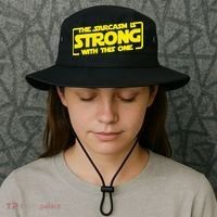 The Sarcasm Is Strong With This One Funny Sarcastic  Bucket Hat thumb 3