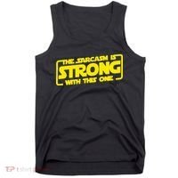 The Sarcasm Is Strong With This One Funny Sarcastic  Tank Top thumb 0