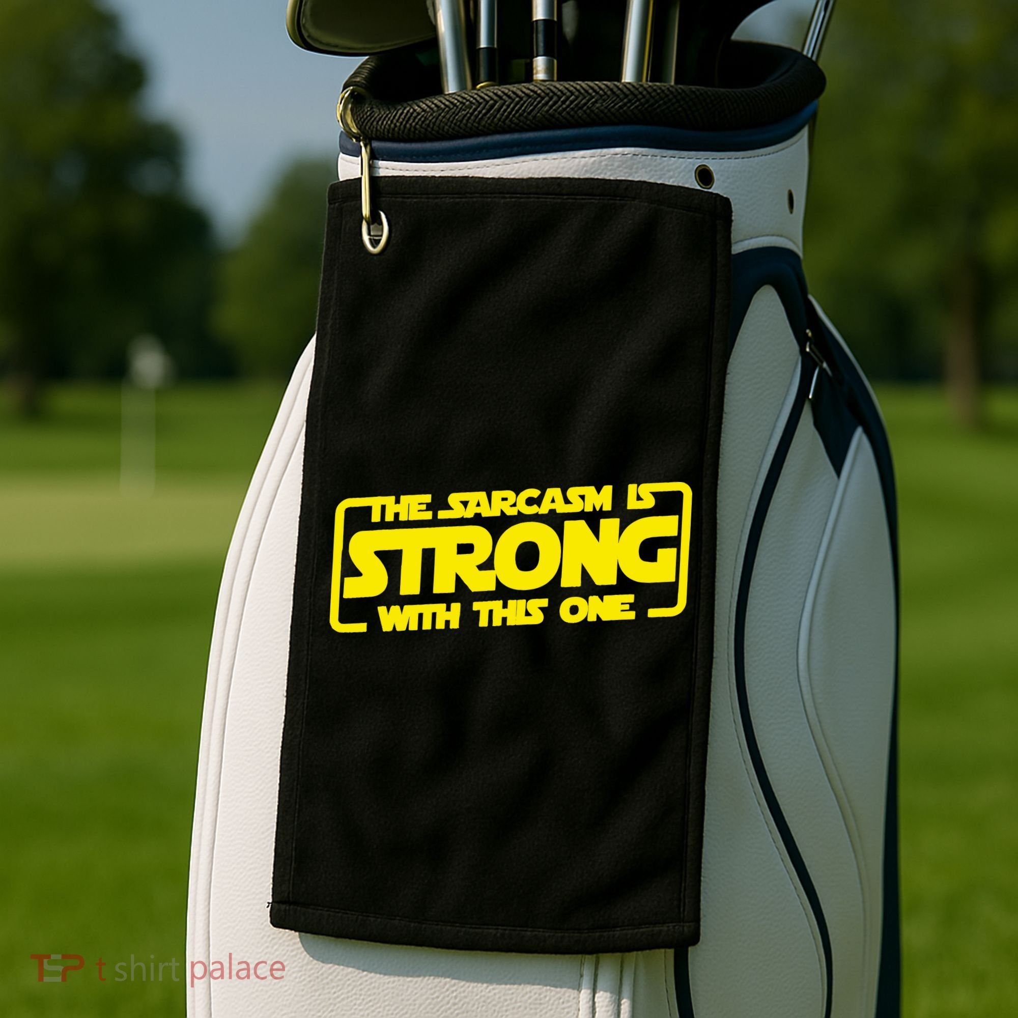 The Sarcasm Is Strong With This One Funny Sarcastic  Golf Towel