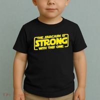 The Sarcasm Is Strong With This One Funny Sarcastic  Toddler T-Shirt thumb 2