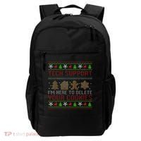 Tech Support IM Here To Delete Your Cookies Christmas Xmas Backpack thumb 0