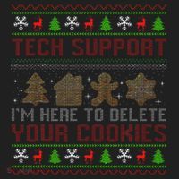 Tech Support IM Here To Delete Your Cookies Christmas Xmas Beanie thumb 2