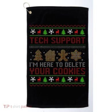 Tech Support IM Here To Delete Your Cookies Christmas Xmas Golf Towel