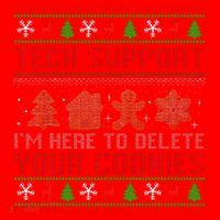 Tech Support IM Here To Delete Your Cookies Christmas Xmas Santa Hat thumb 1