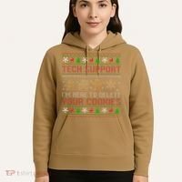 Tech Support IM Here To Delete Your Cookies Christmas Xmas Hoodie thumb 5