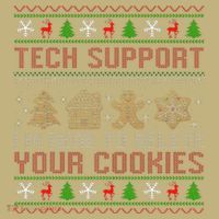 Tech Support IM Here To Delete Your Cookies Christmas Xmas Mousepad thumb 1