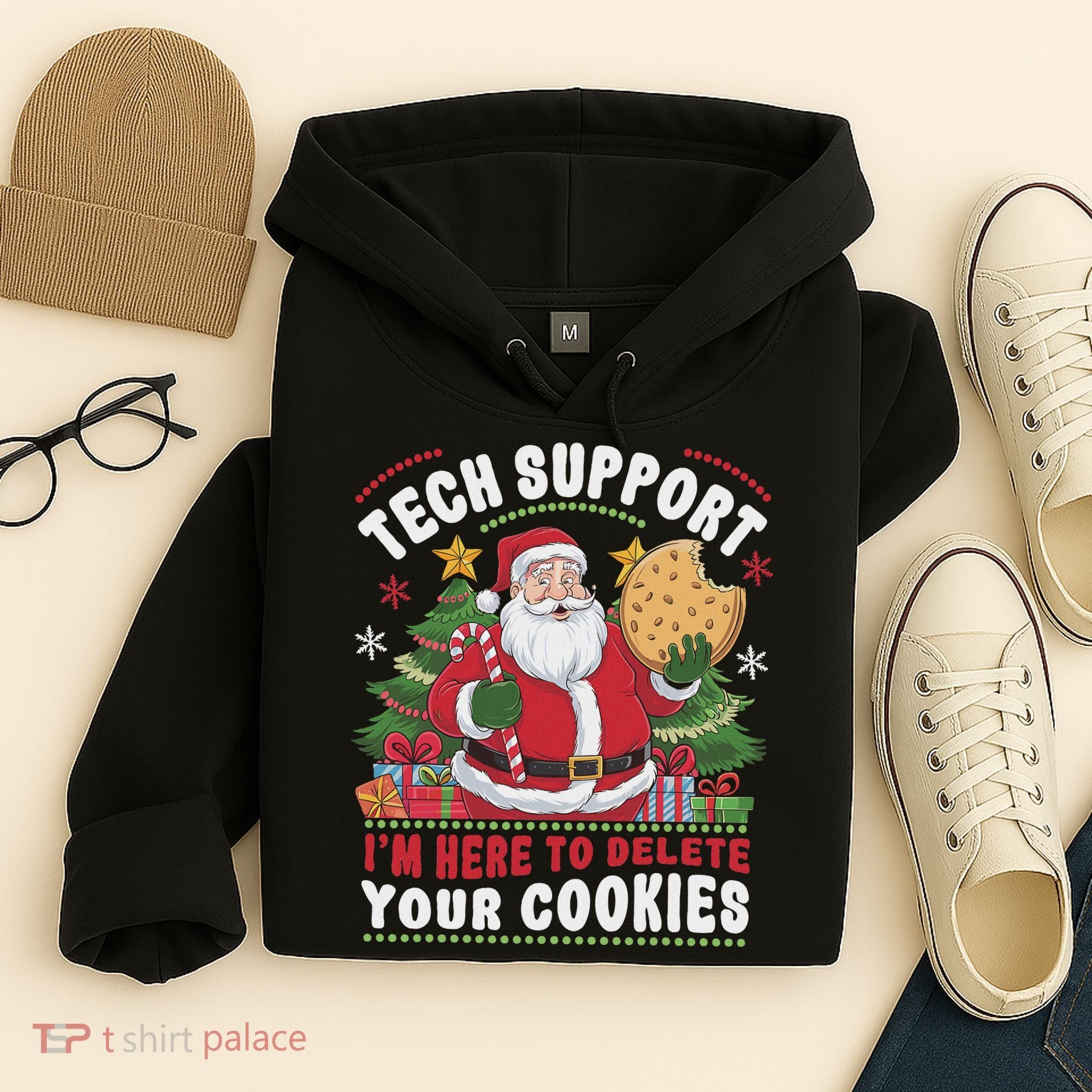 Tech Support IM Here To Delete Your Cookies Tech Christmas Hoodie