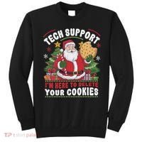 Tech Support IM Here To Delete Your Cookies Tech Christmas Sweatshirt thumb 0