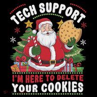 Tech Support IM Here To Delete Your Cookies Tech Christmas Coaster thumb 2