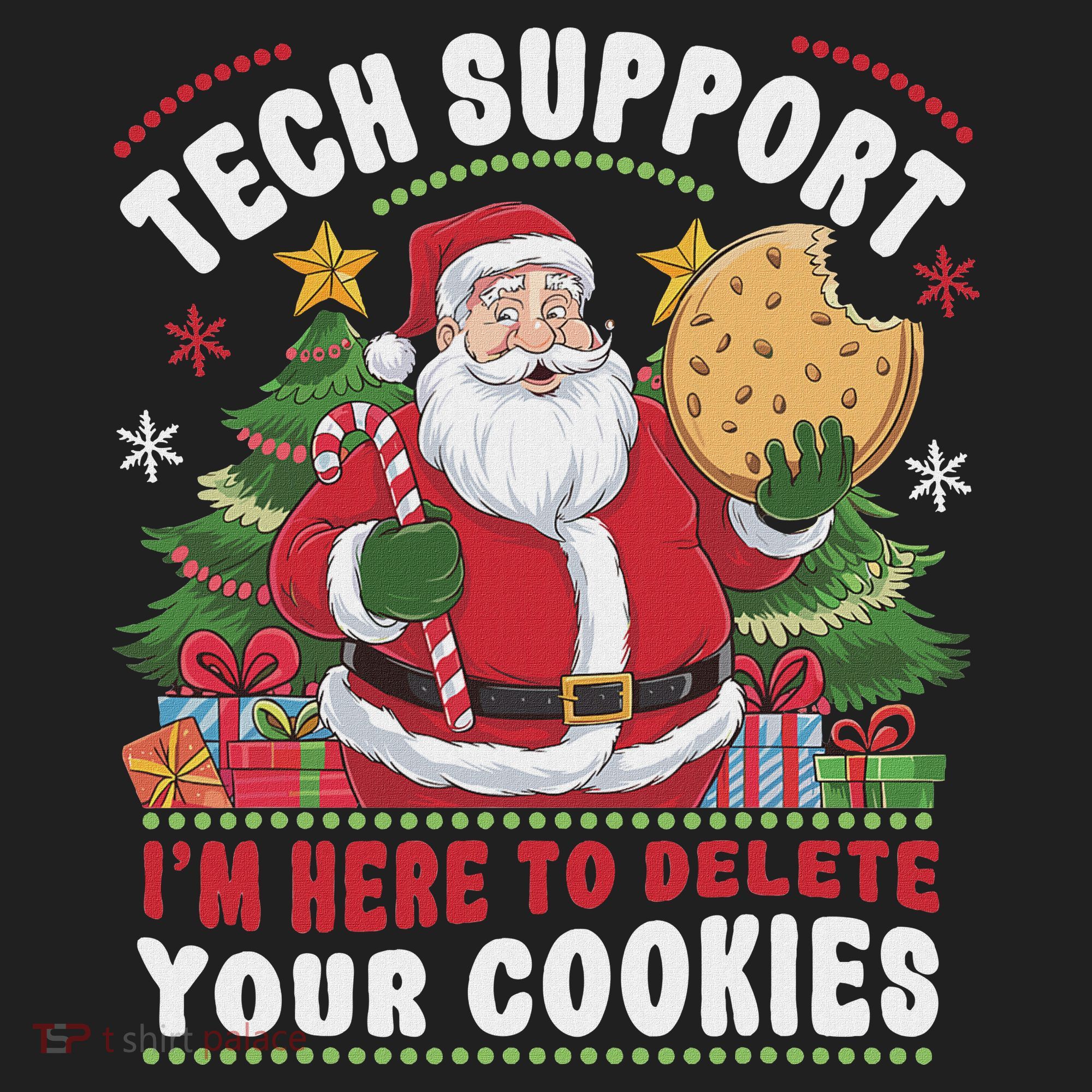 Tech Support IM Here To Delete Your Cookies Tech Christmas Golf Towel