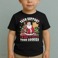 Tech Support IM Here To Delete Your Cookies Tech Christmas Toddler T-Shirt thumb 2