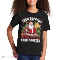 Tech Support IM Here To Delete Your Cookies Tech Christmas Kids T-Shirt thumb 2