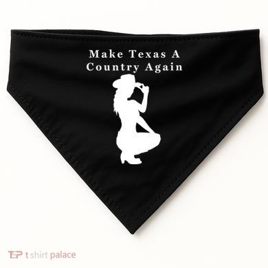 Texas Secession Independence USA-Made Doggie Bandana