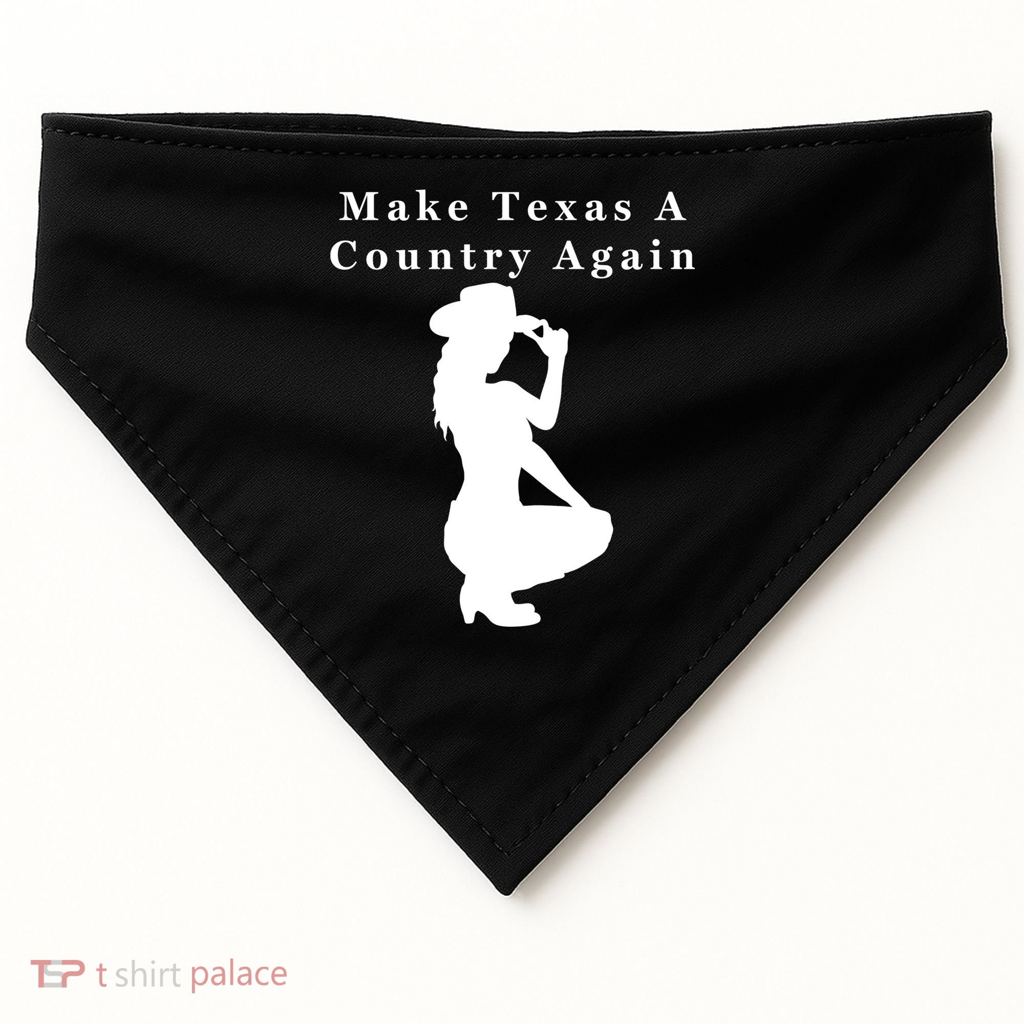 Texas Secession Independence USA-Made Doggie Bandana