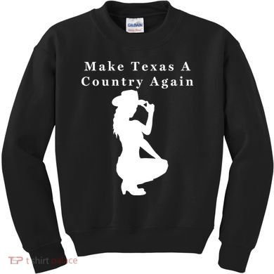 Texas Secession Independence Kids Sweatshirt