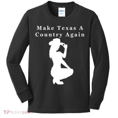 Texas Secession Independence Kids Long Sleeve Shirt