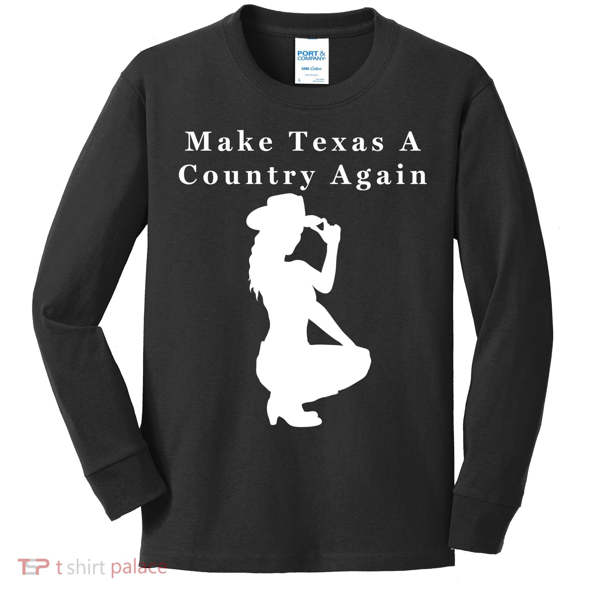 Texas Secession Independence Kids Long Sleeve Shirt