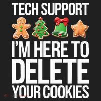 Tech Support IM Here To Delete Your Cookies Christmas Women's Sweatshirt thumb 2